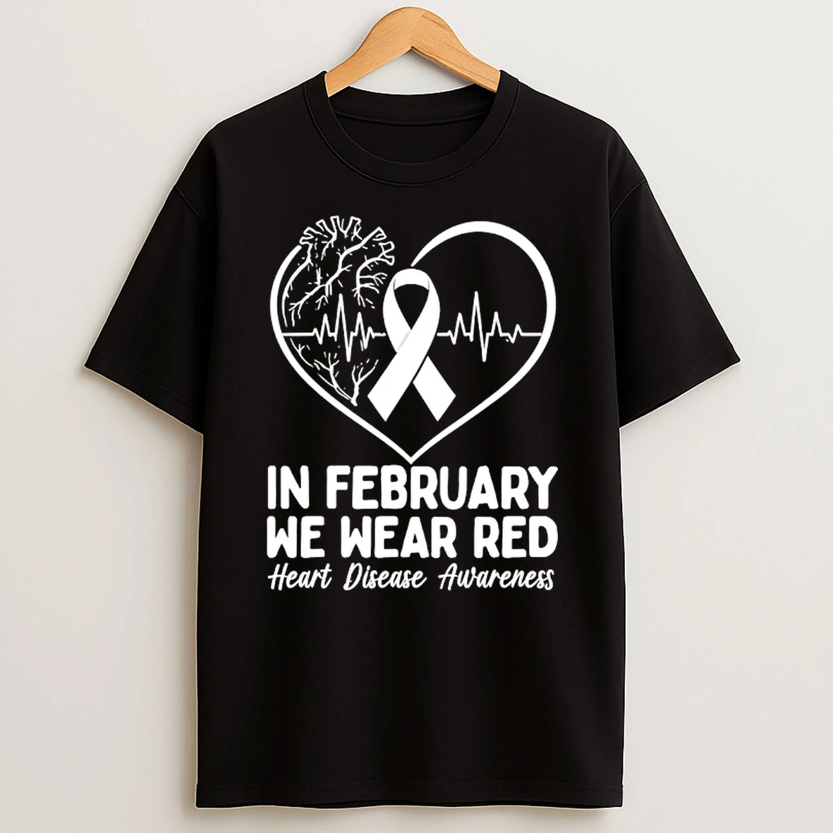 In February We Wear Red Chd Heart Disease Awareness T Shirt