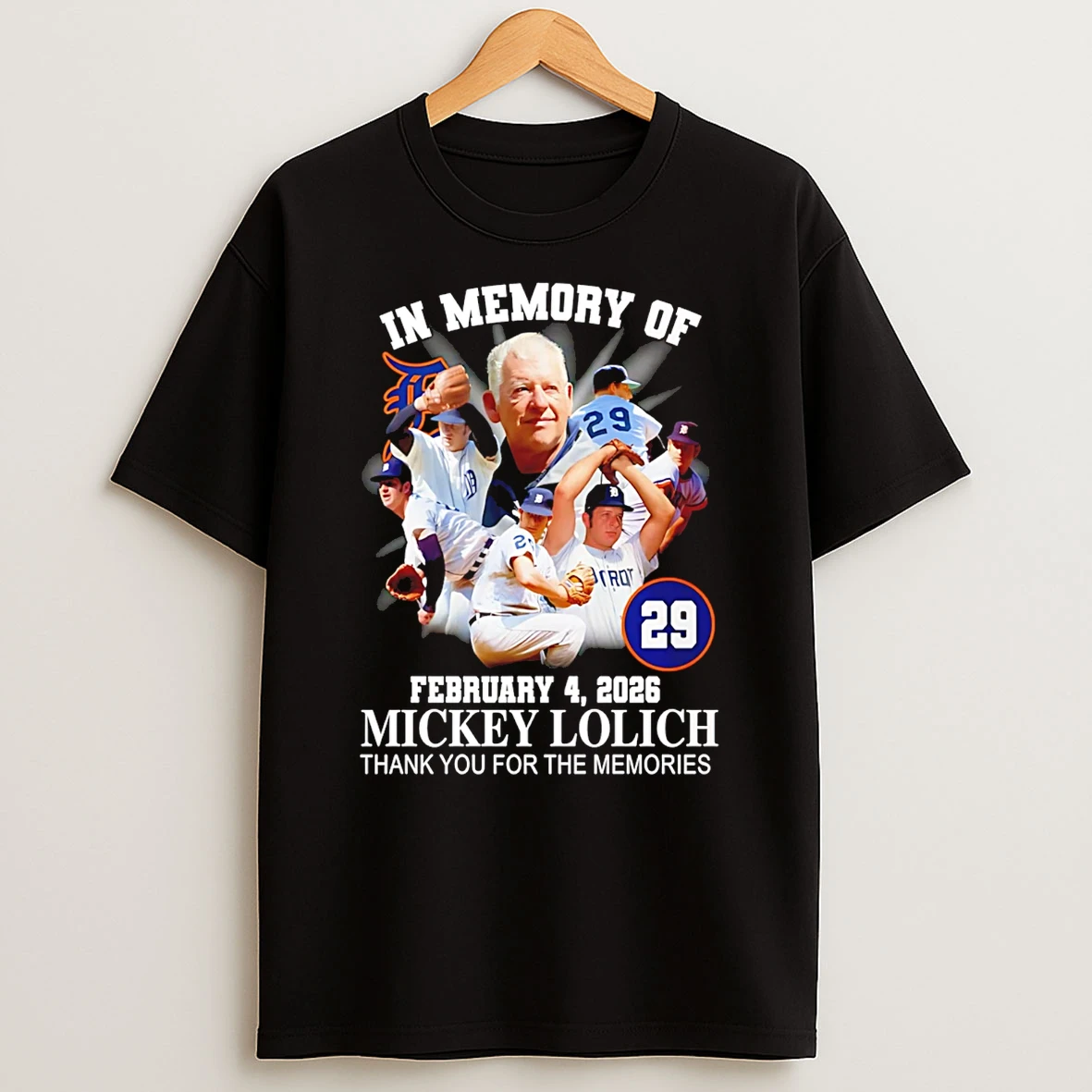 In Memory Of Mickey Lolich Thank You For The Memories T Shirt