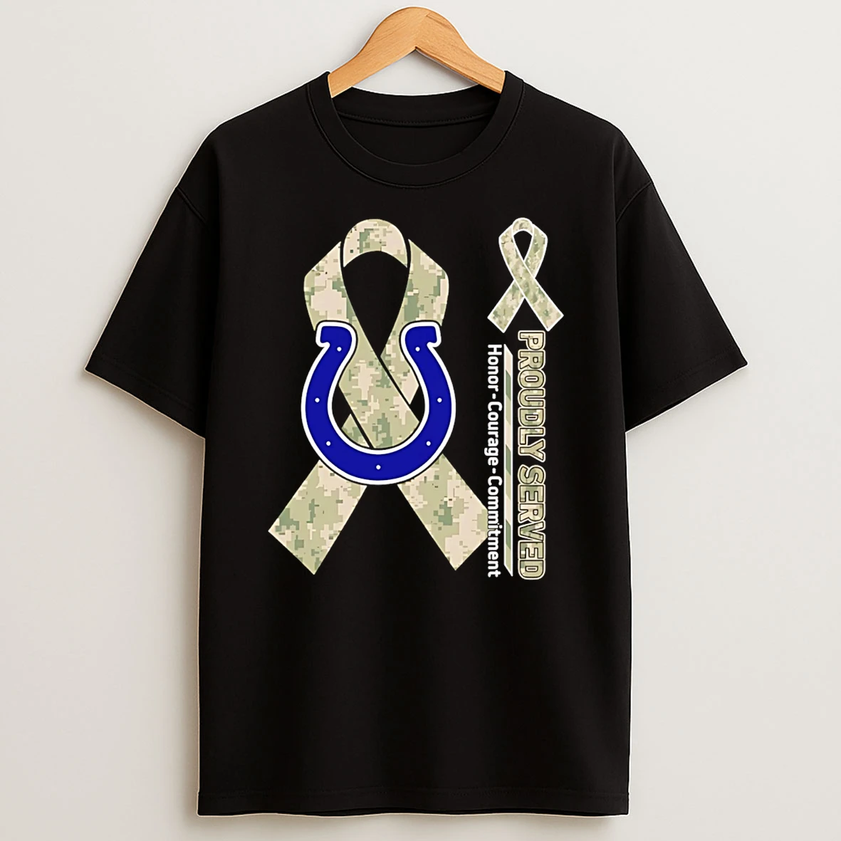 Indianapolis Colts Proudly Served Honor Courage Commitment T Shirt