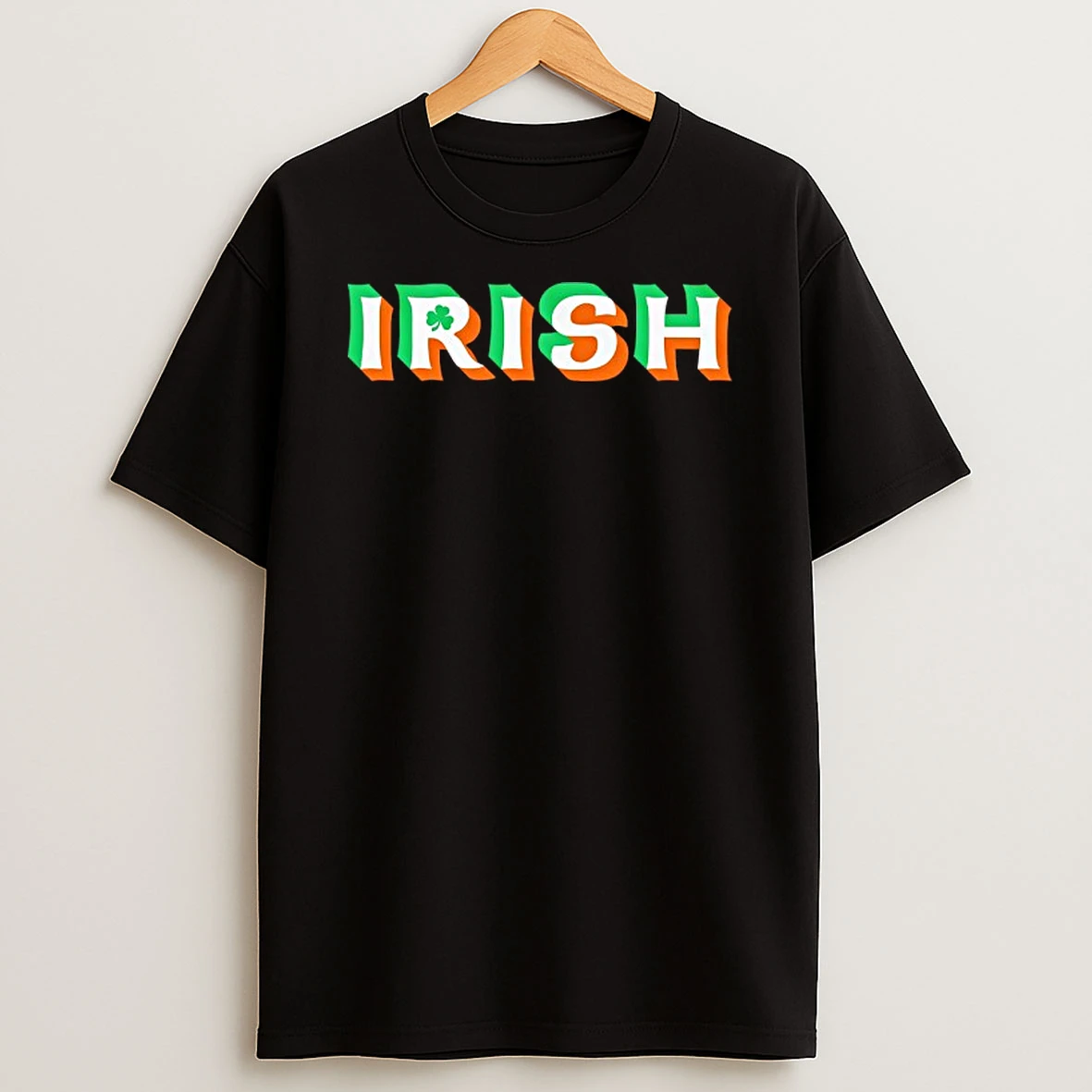 Irish Drop Shadow St Patricks Day T Shirt
