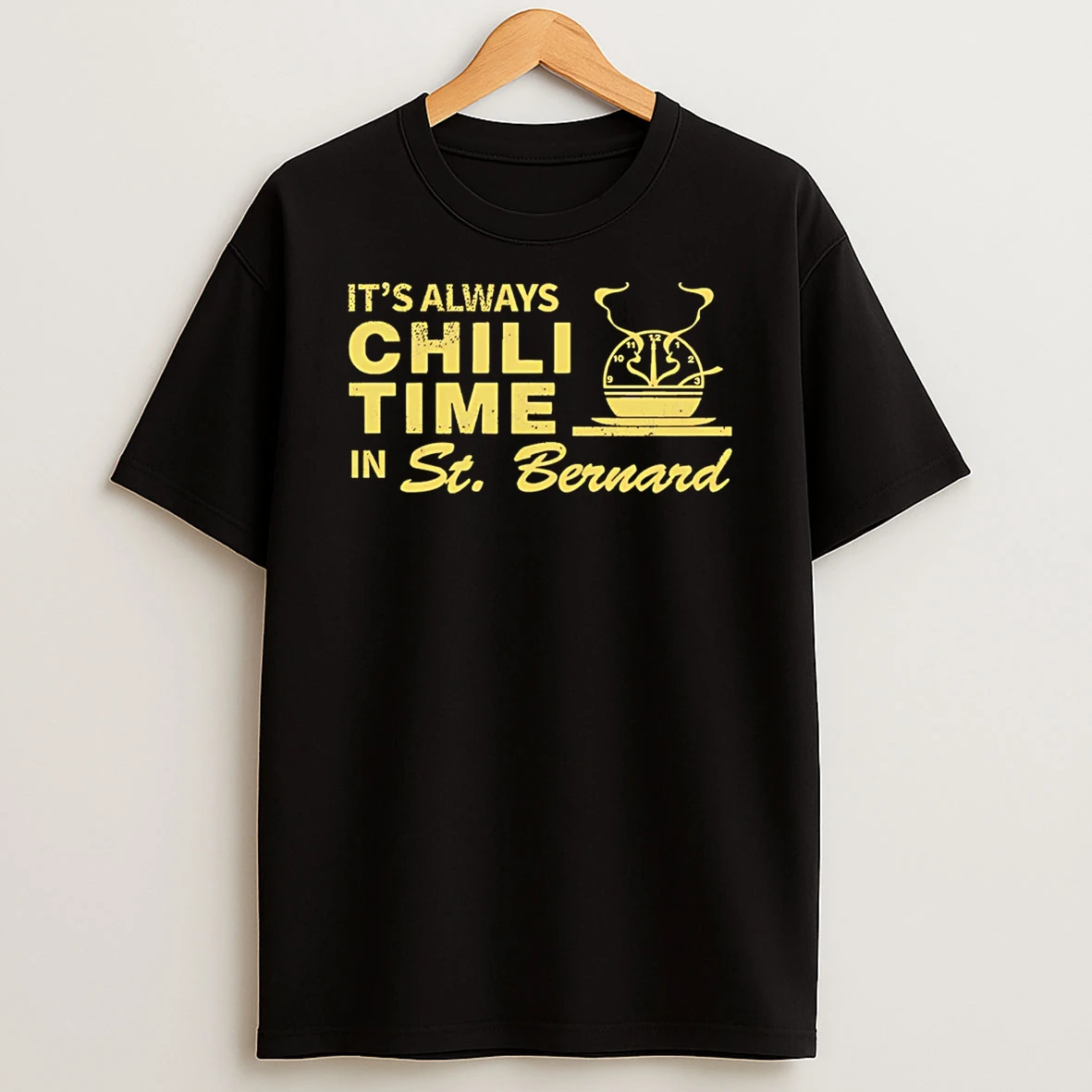 Its Always Chili Time In St Bernard Vintage T Shirt