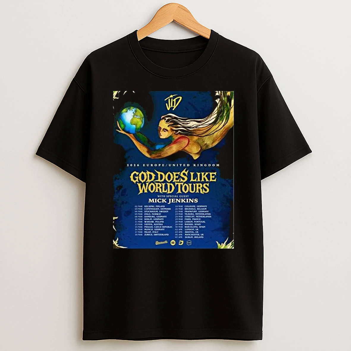 J I D 2026 Europe United Kingdom T Shirt