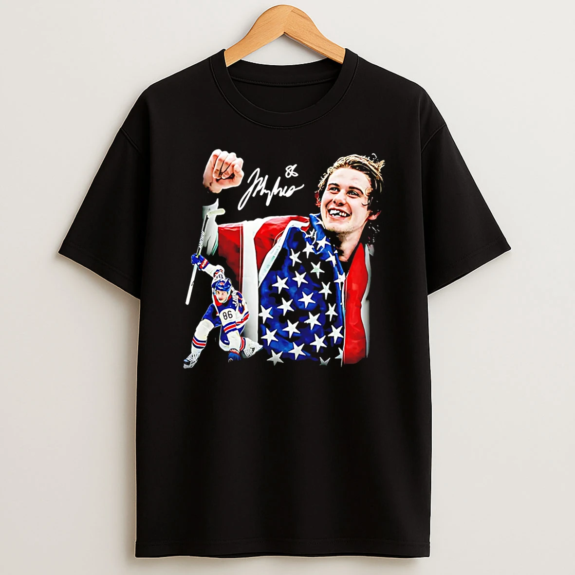 Jack Hughes Golden Goal Usa Hockey Champions Signature T Shirt
