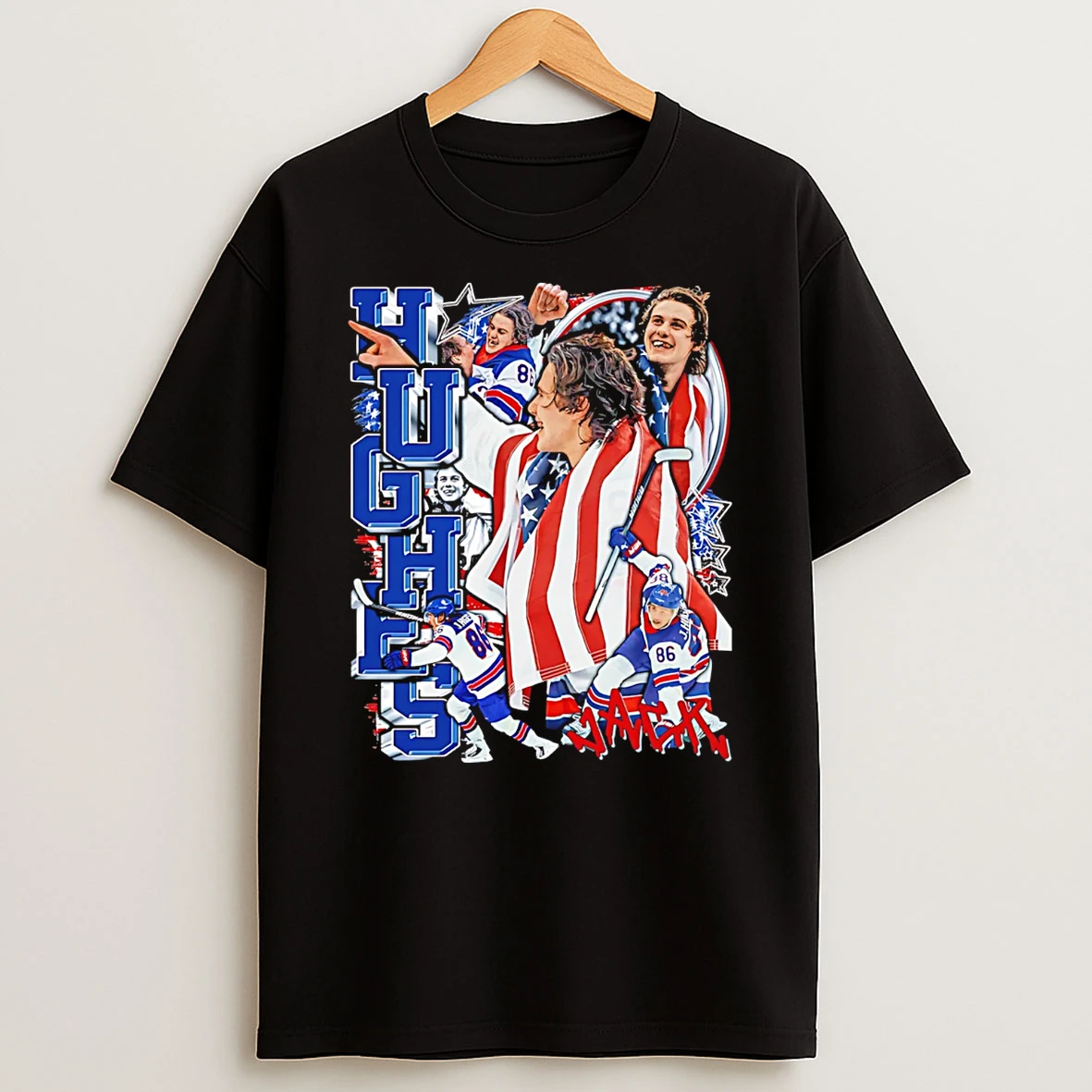 Jack Hughes I Love My Country Graphic T Shirt