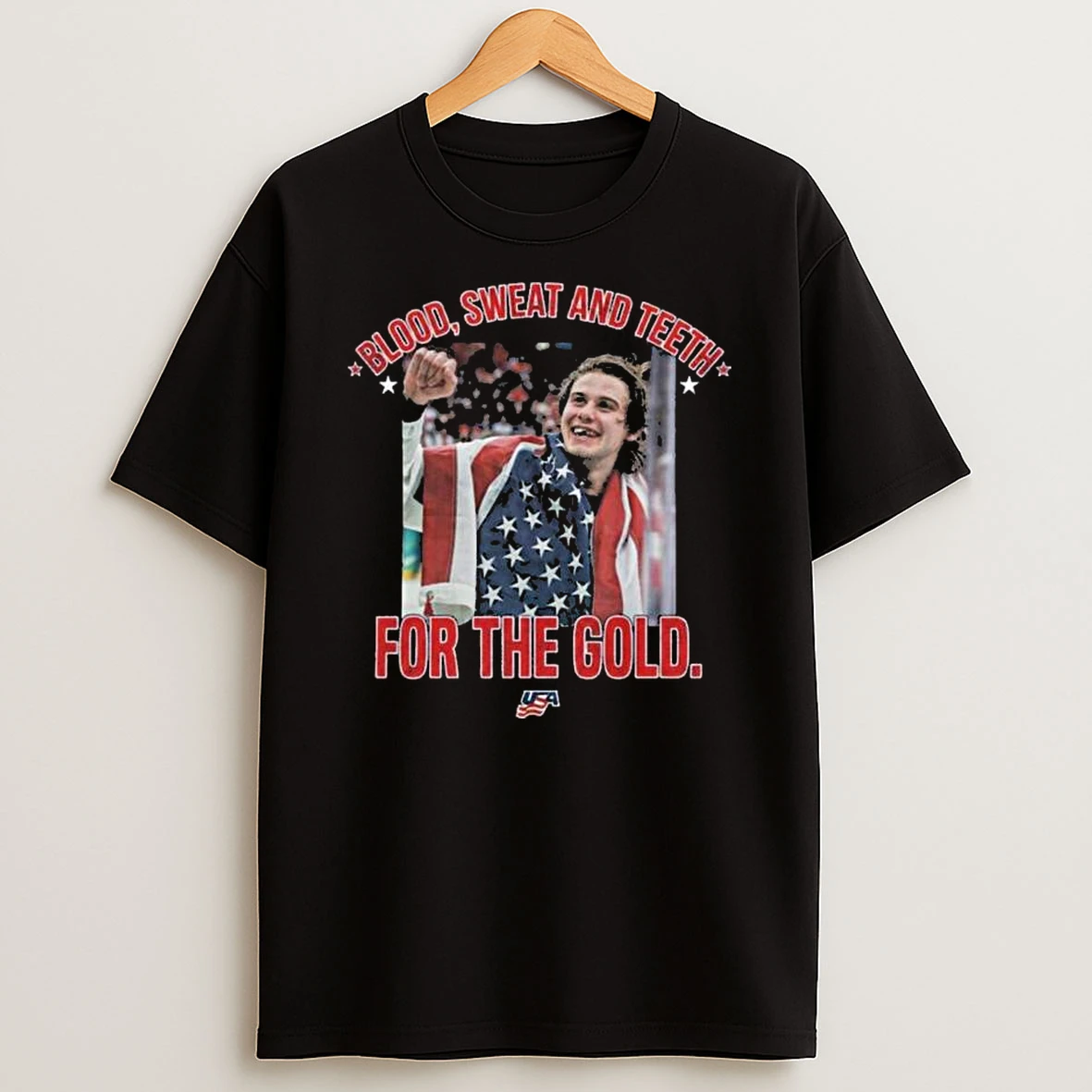 Jack Hughes Olympic Golden Goal T Shirt