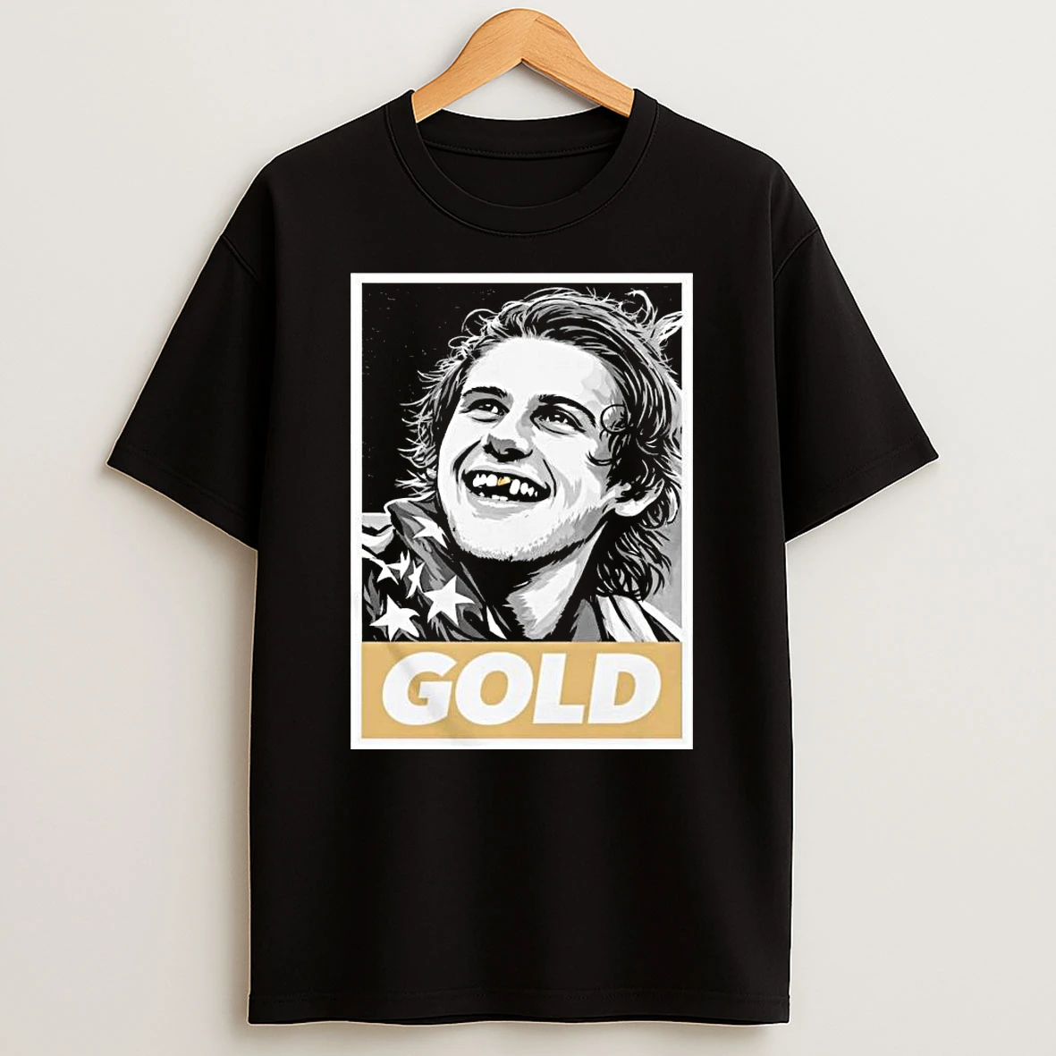 Jack Hughes Olympic Legend Golden Toothless Graphic T Shirt