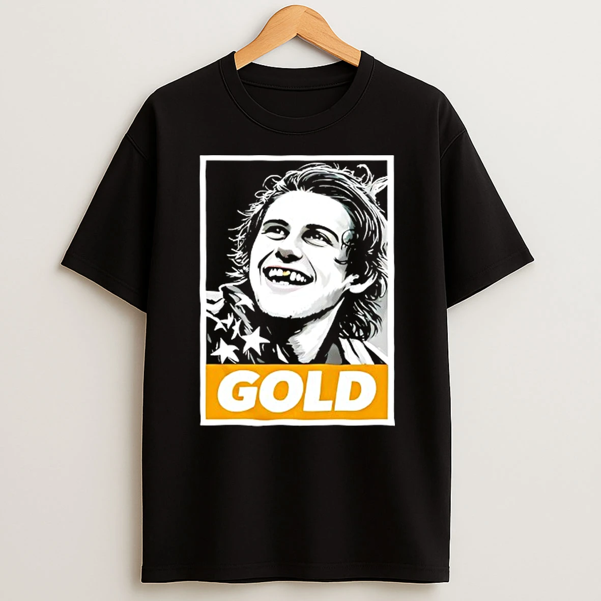 Jack Hughes Olympic Legend Golden Toothless T Shirt