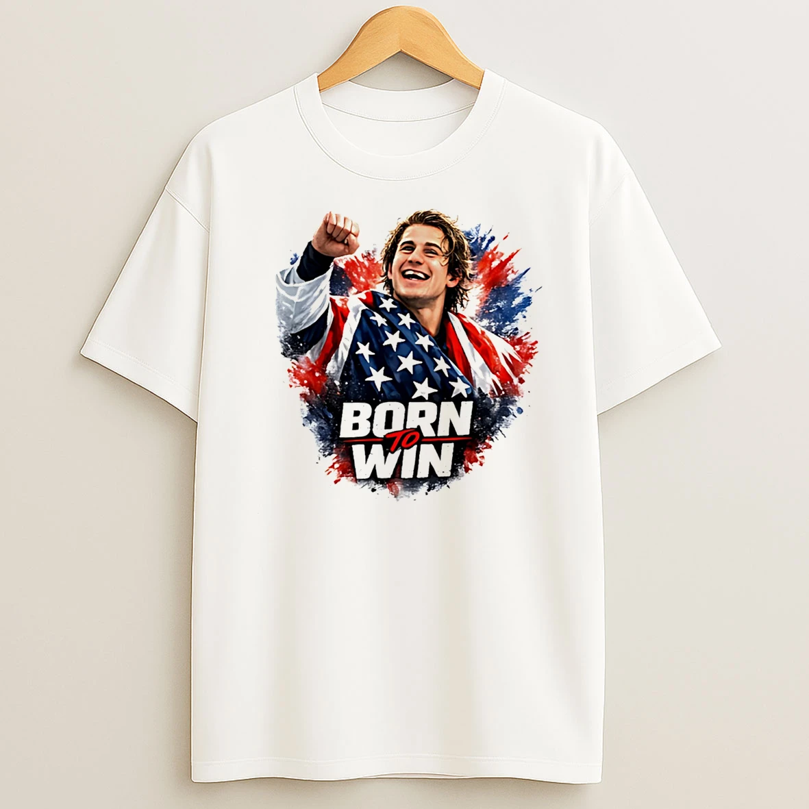 Jack Hughes Team Usa Hockey Born To Win T Shirt