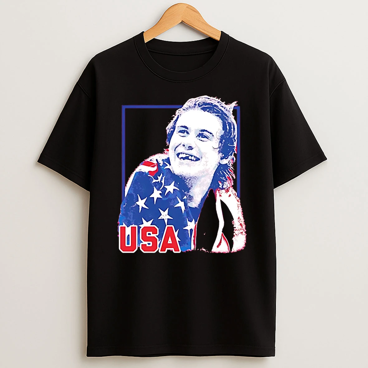 Jack Hughes Teeth Team Usa Mens Hockey Champions T Shirt