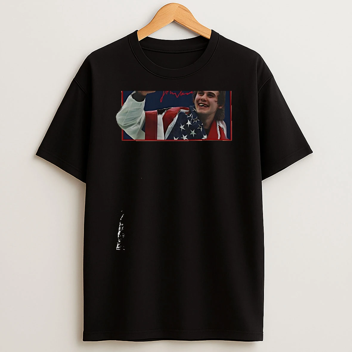 Jack Hughes Usa Gold Hockey Golden Goal 2026 Red White Hughes Hockey T Shirt