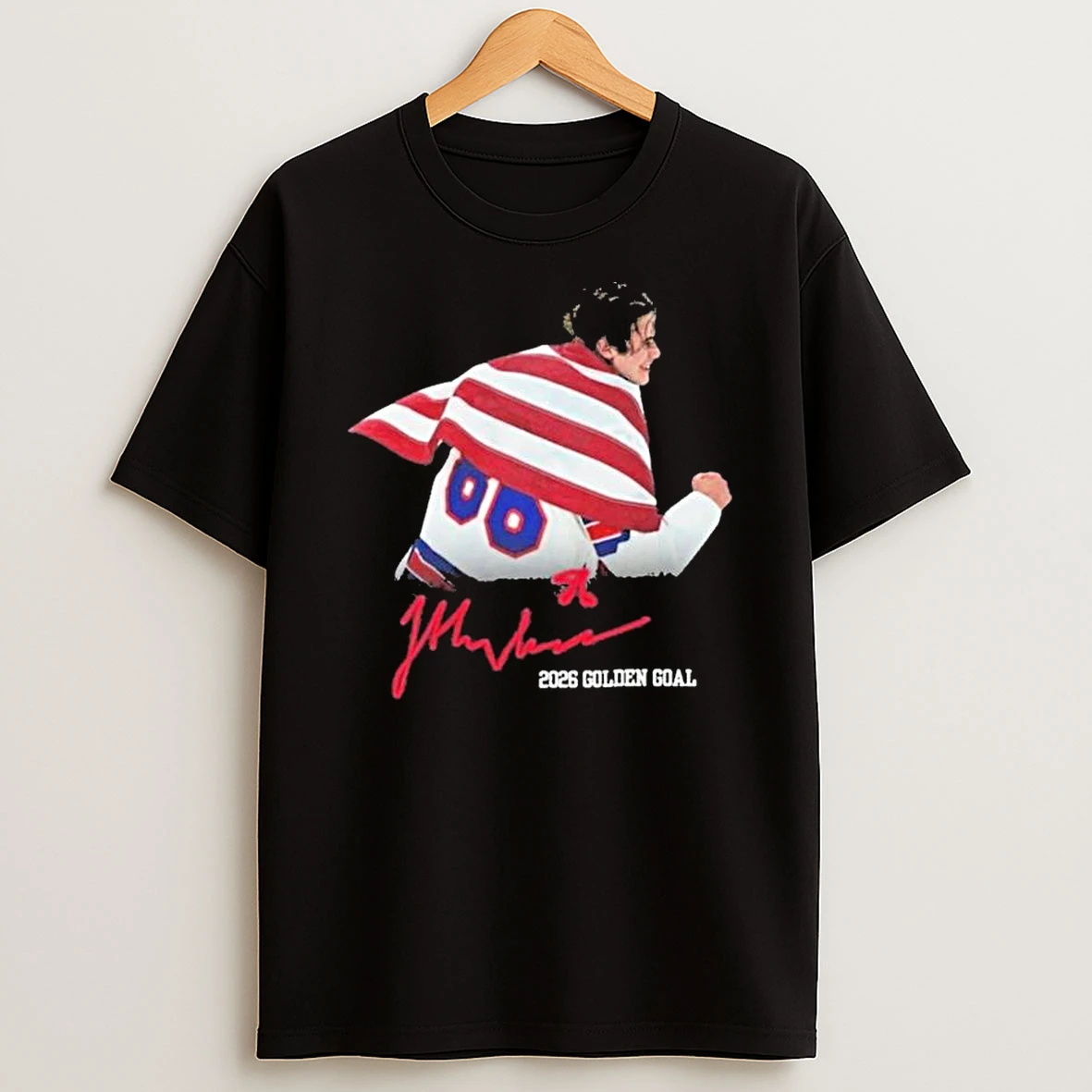 Jack Hughes Usa Hockey Golden T Shirt