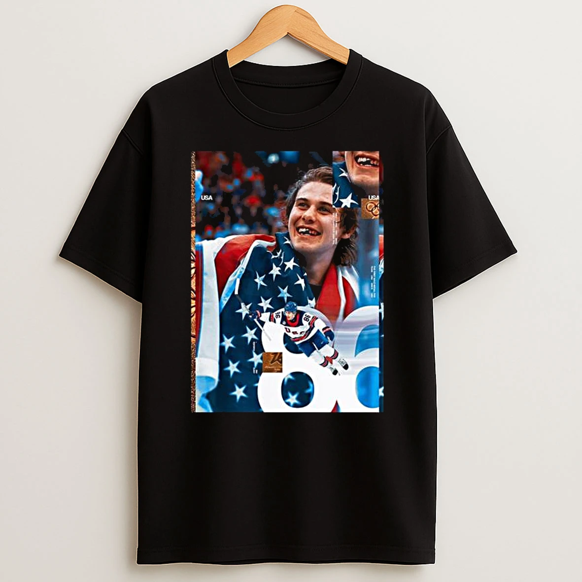 Jack Hughes Usa Team Champion Olympics Winter 2026 No Teeth No Problem T Shirt