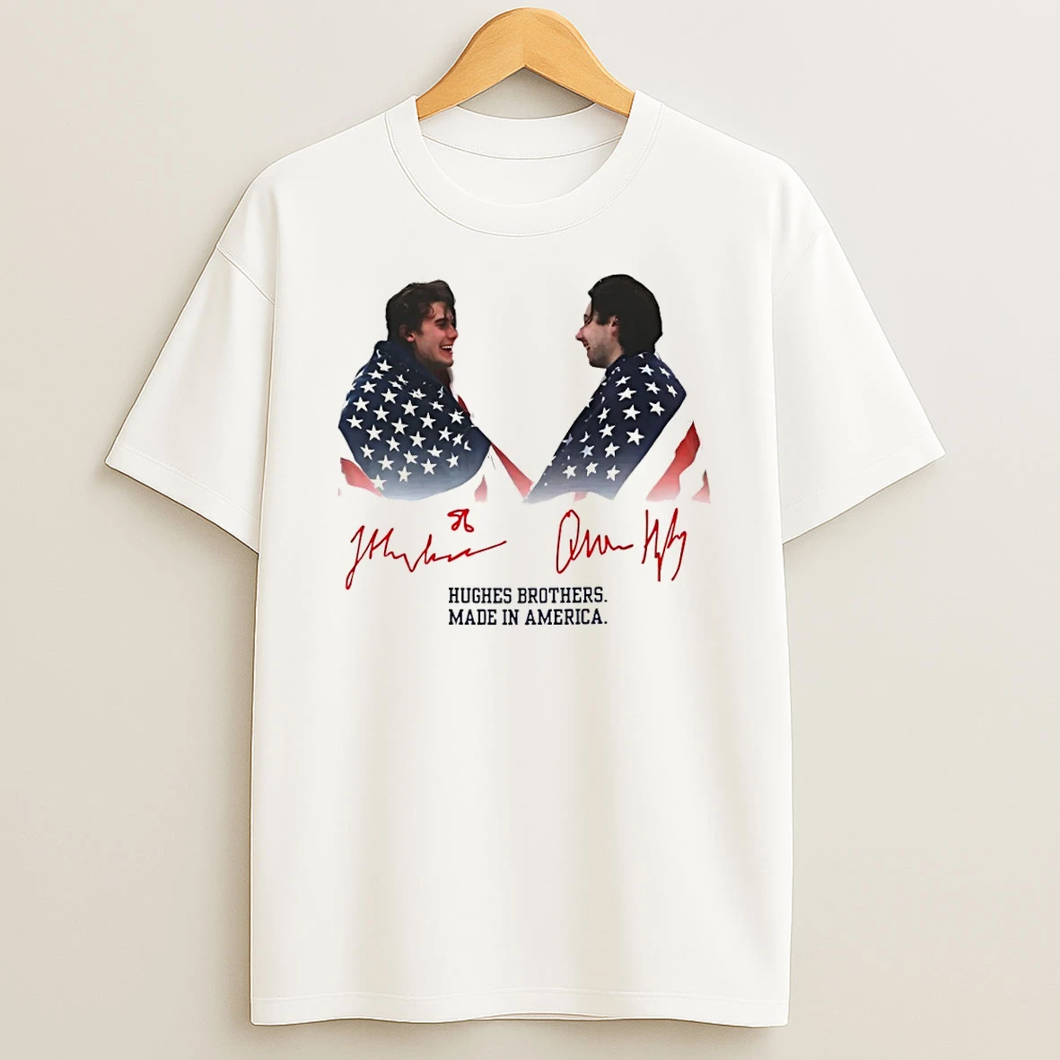 Jack Hughes And Quinn Hughes Usa Hockey Goal 2026 Olympic Hughes Brothers Made In America T Shirt