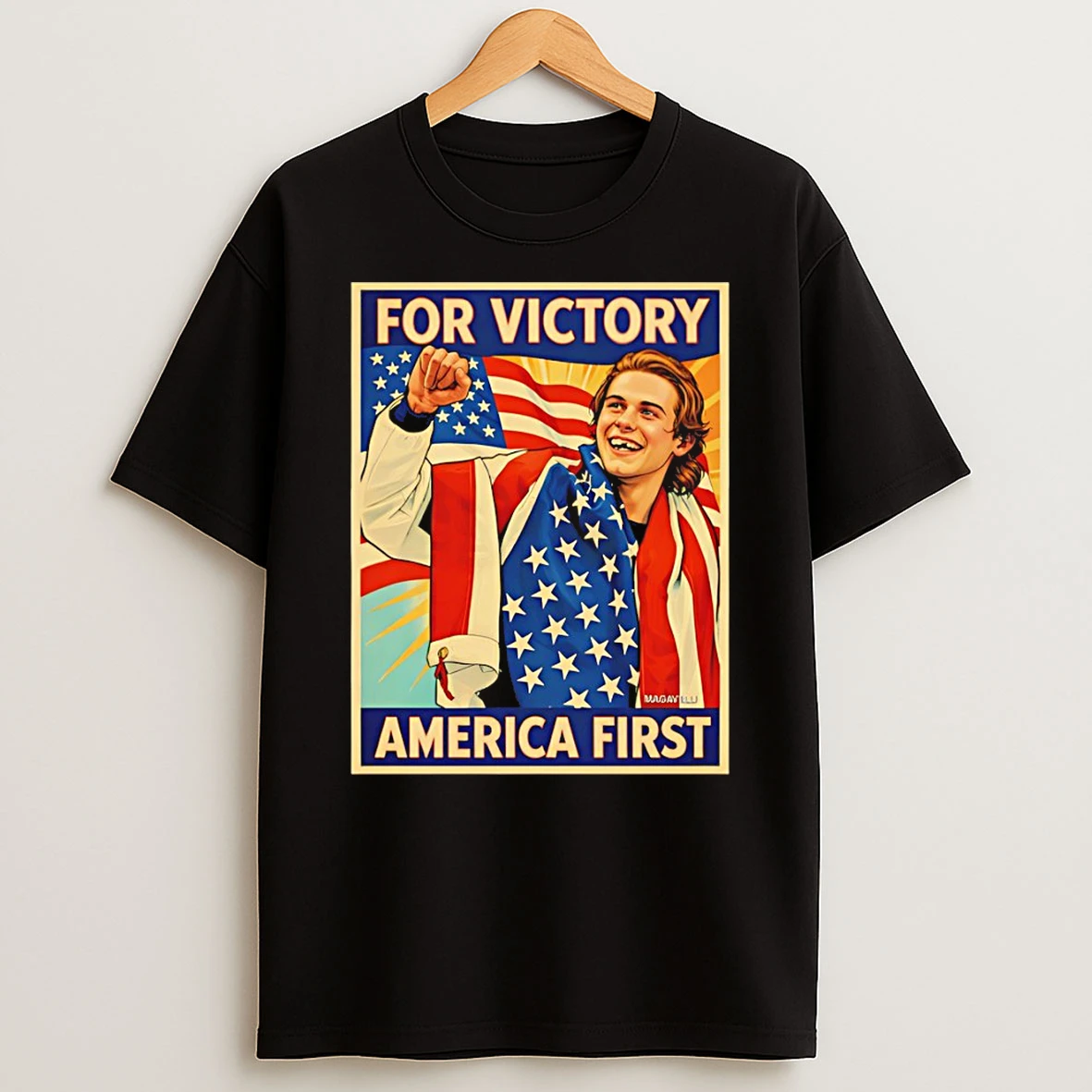 Jack Hughes For Victory Usa Hockey American Flag Olympic 2026 Gold Medalist Hockey Champions T Shirt