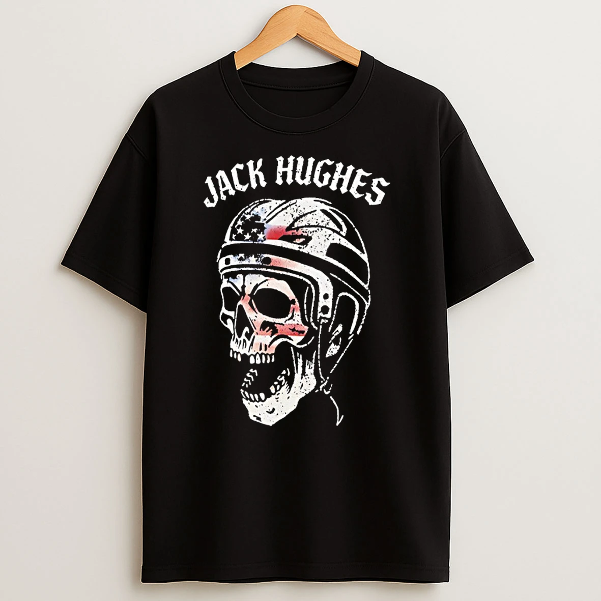 Jack Hughes Skull Usa Hockey Olympic 2026 Vintage T Shirt