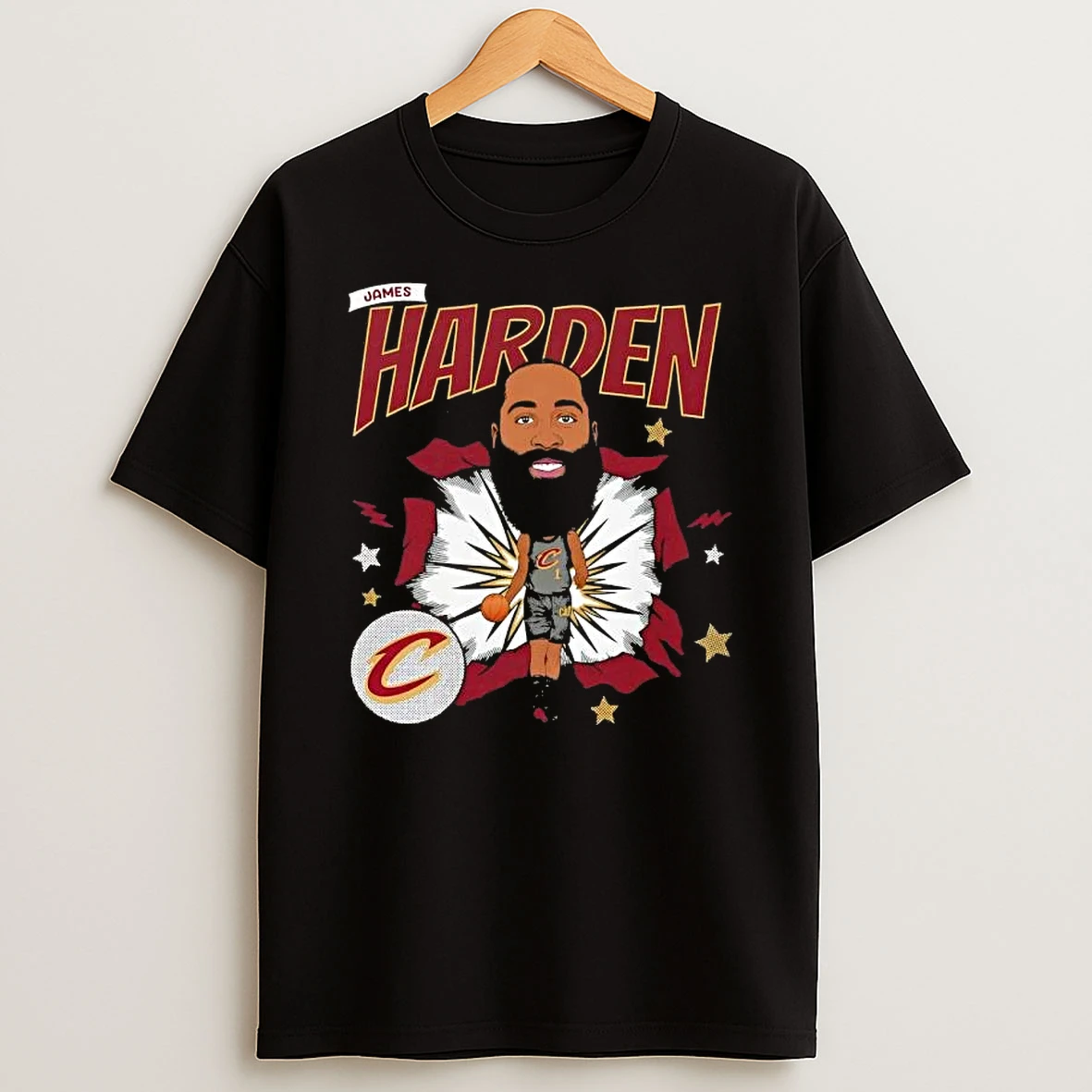 James Harden Cleveland Cavaliers Caricature T Shirt