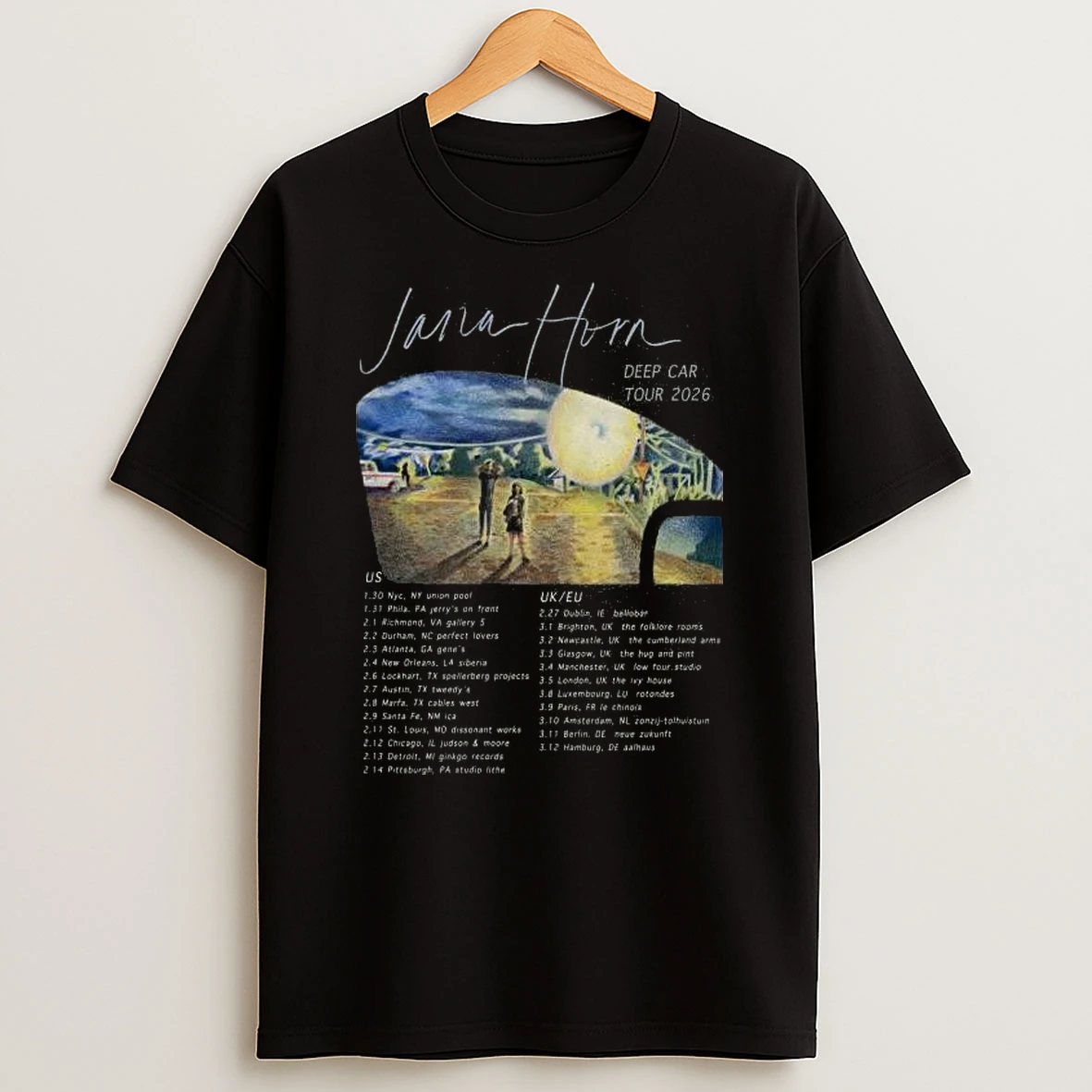 Jana Horn 2026 Deep Car Tour T Shirt