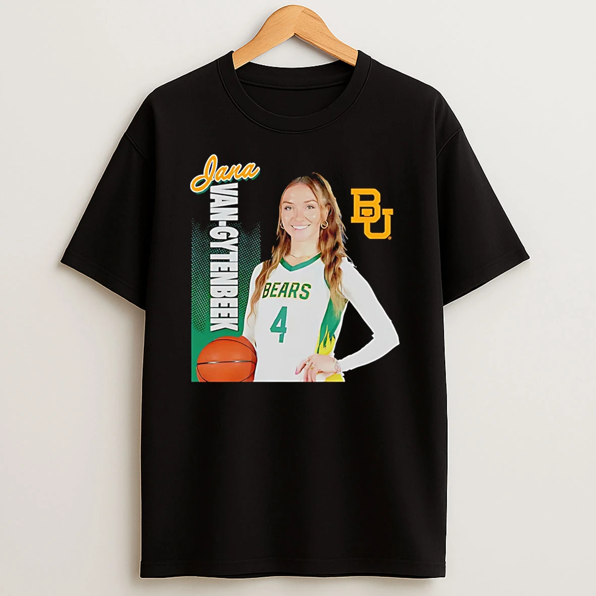 Jana Van Gytenbeek Baylor Bears Illustrated Ncaa T Shirt