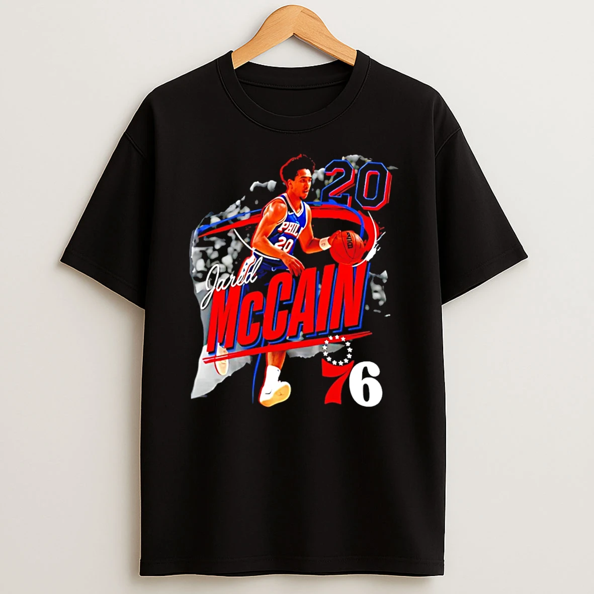 Jared Mccain Philadelphia 76ers Start Of Season 2026 T Shirt