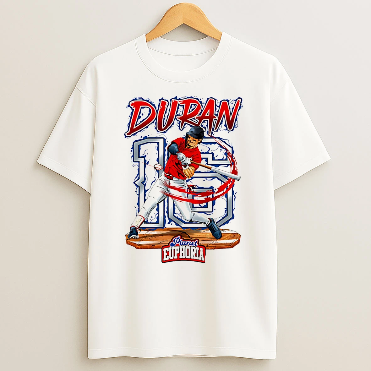 Jarren Duran Boston Red Sox Hand Drawn Artwork T Shirt