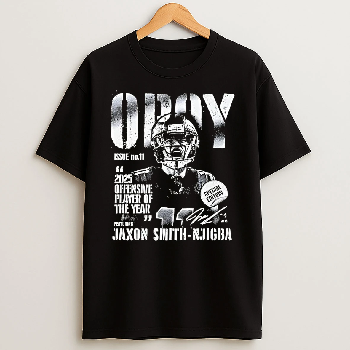 Jaxon Smith Njigba Seattle Seahawks Oroy Football Signature T Shirt