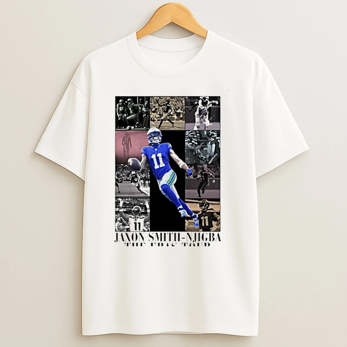 Jaxon Smith Njigba Seattle Seahawks The Eras Tour Graphic T Shirt