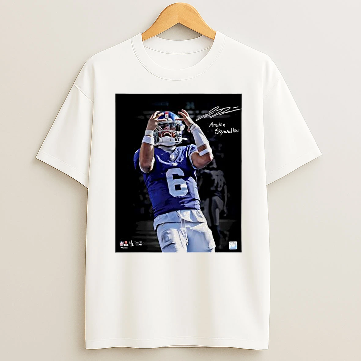 Jaxson Dart New York Giants Autographed T Shirt
