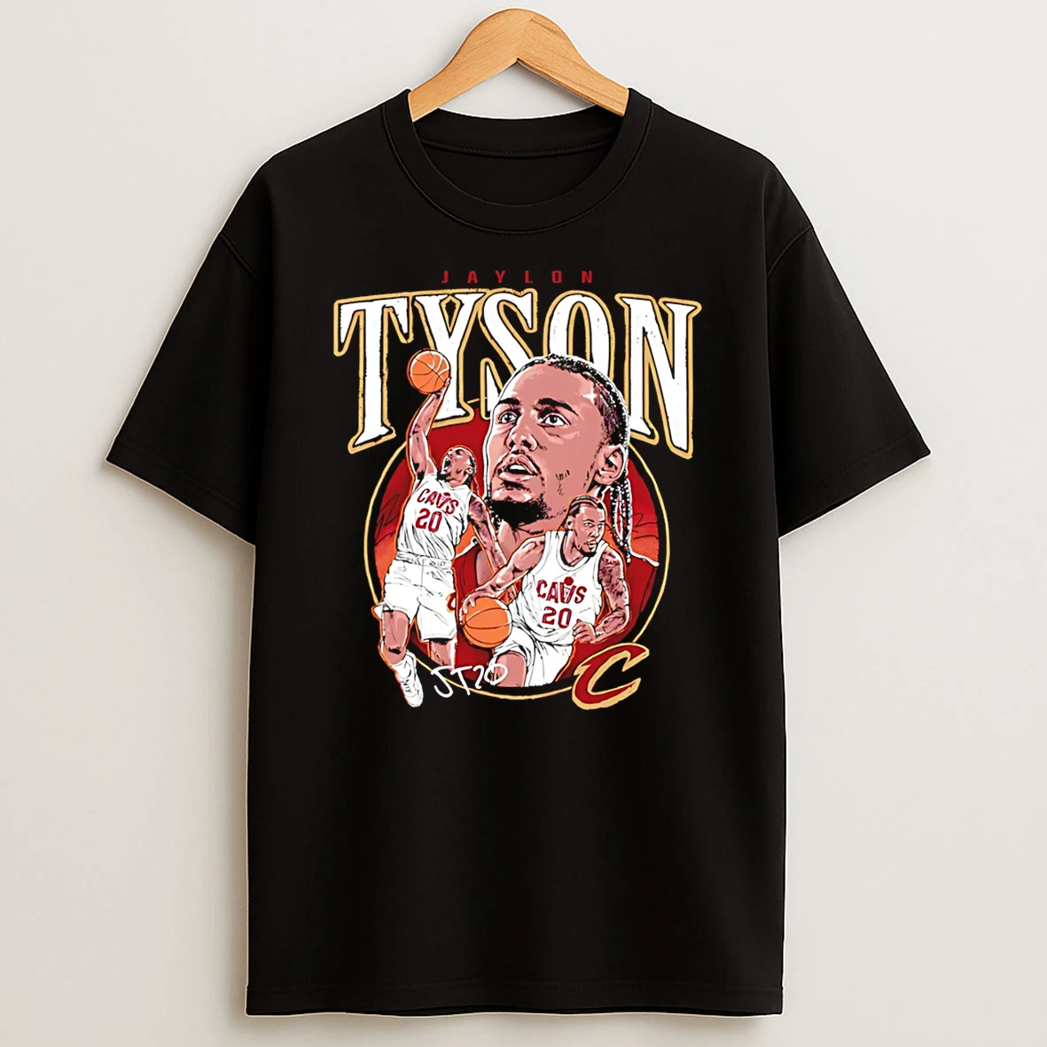 Jaylon Tyson Cleveland Cavaliers Trio Signature T Shirt