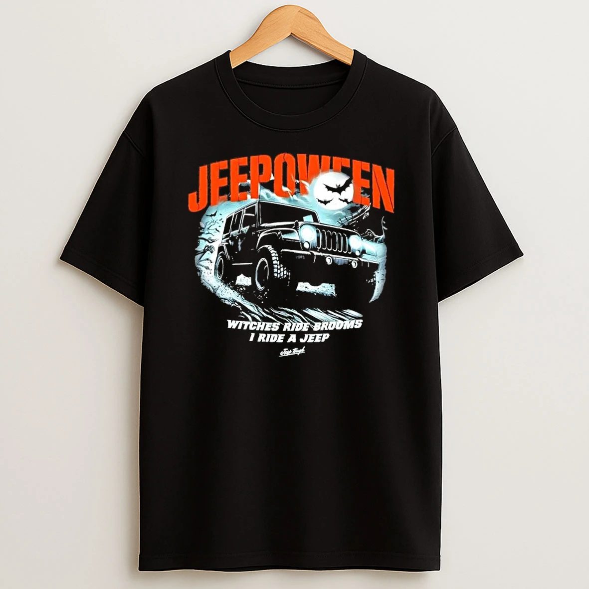 Jeepoween Witches Ride Brooms I Ride A Jeep T Shirt