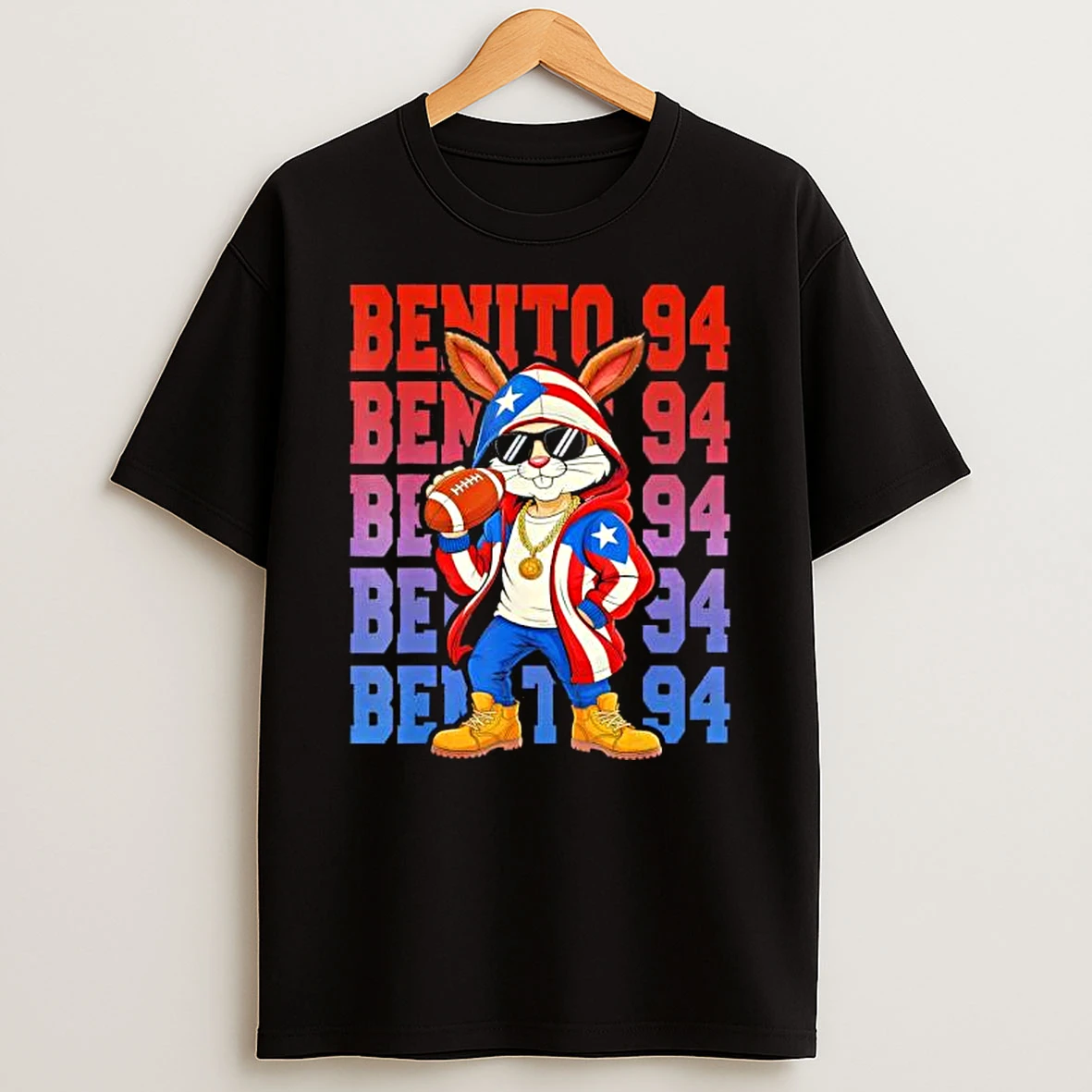 Jersey Text Benito 94 Number For Sport T Shirt