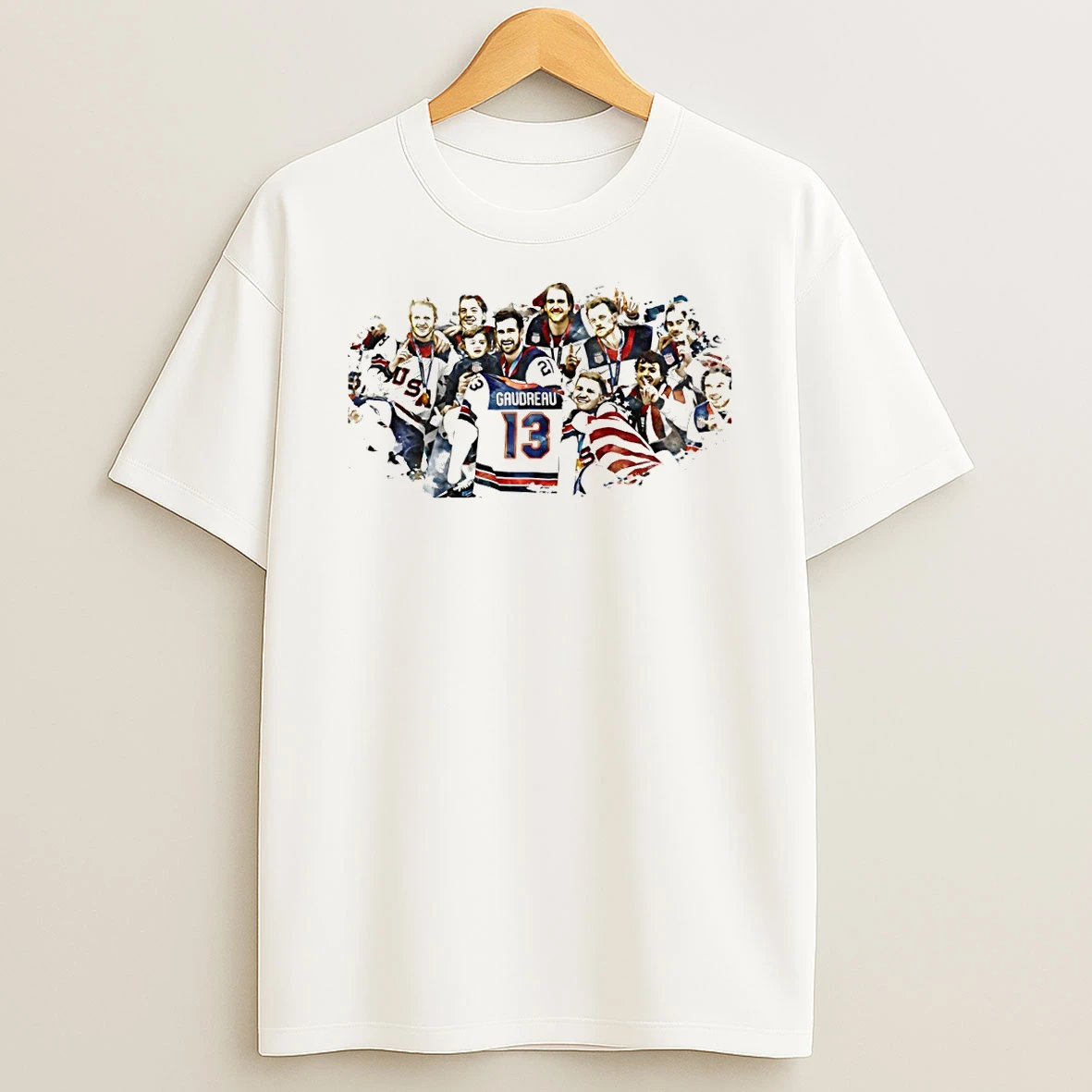 Johnny Gaudreau Tribute 2026 Team Usa Hockey Olympics Gold Medal T Shirt