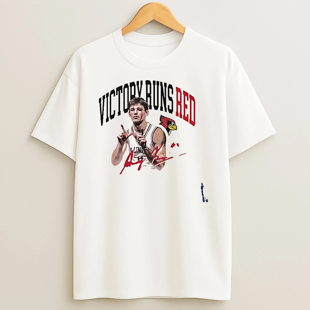 Johnny Kinziger Victory Runs Red T Shirt