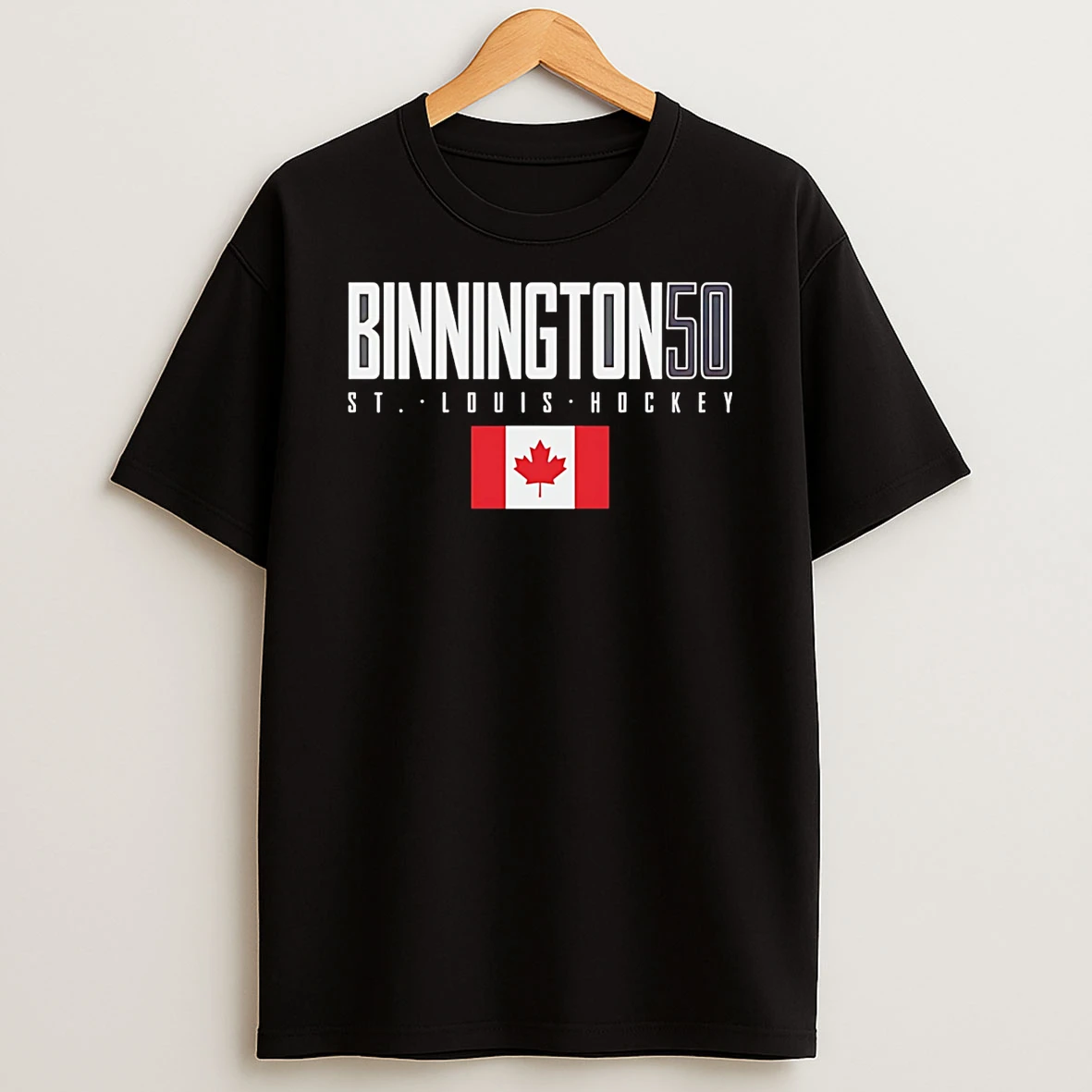 Jordan Binnington St Louis Canada Elite Number And Name T Shirt