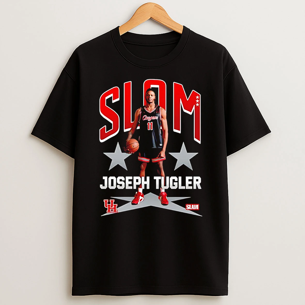 Joseph Tugler Houston Cougars Slam Graphic T Shirt
