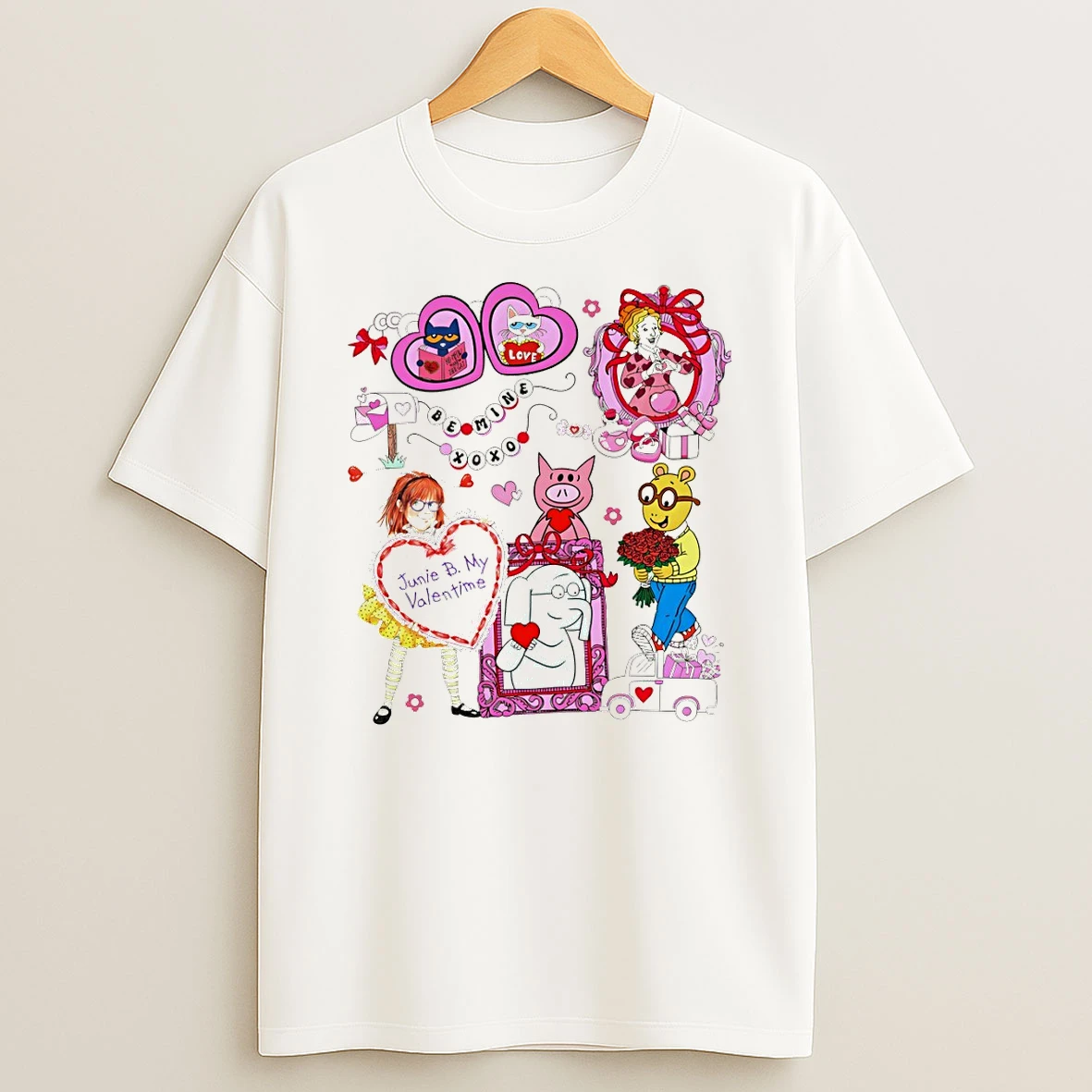 Junie B Teacher Be Mine Xoxo Junie B My Valentime Valentines Day 2026 T Shirt