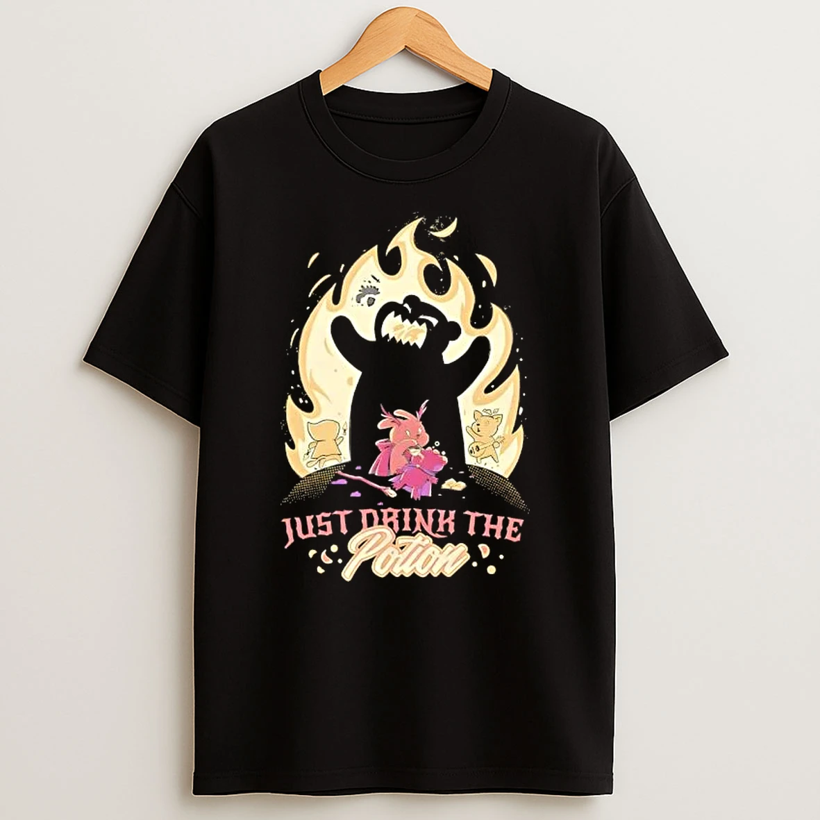 Just Drink The Potion Dark Fantasy Animal Villain T Shirt