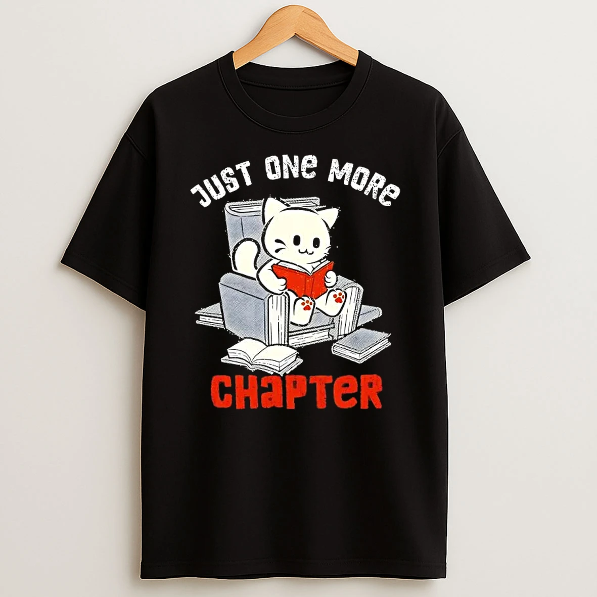 Just One More Chapter Cat T Shirt