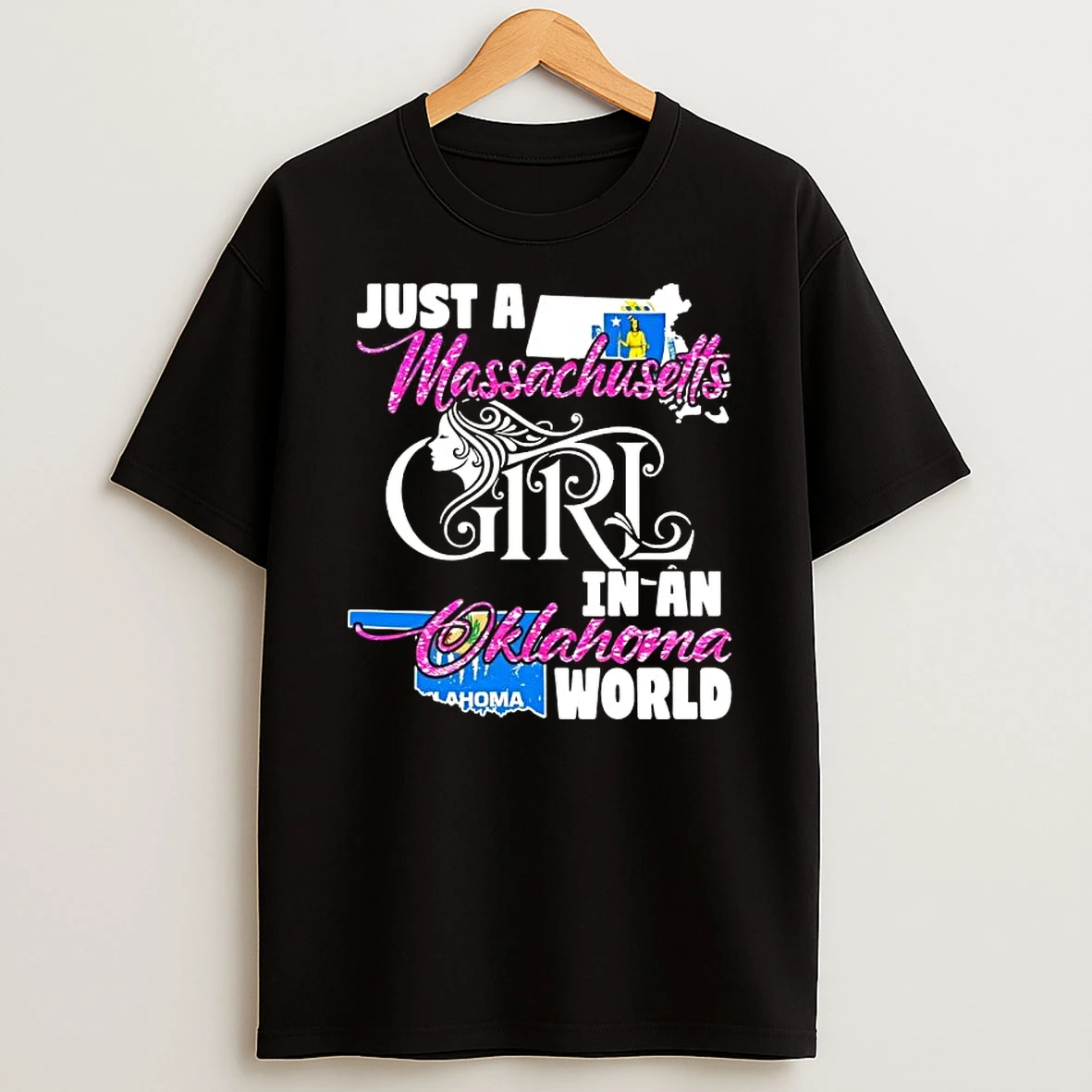 Just A Massachusetts Girl In A Washington World T Shirt