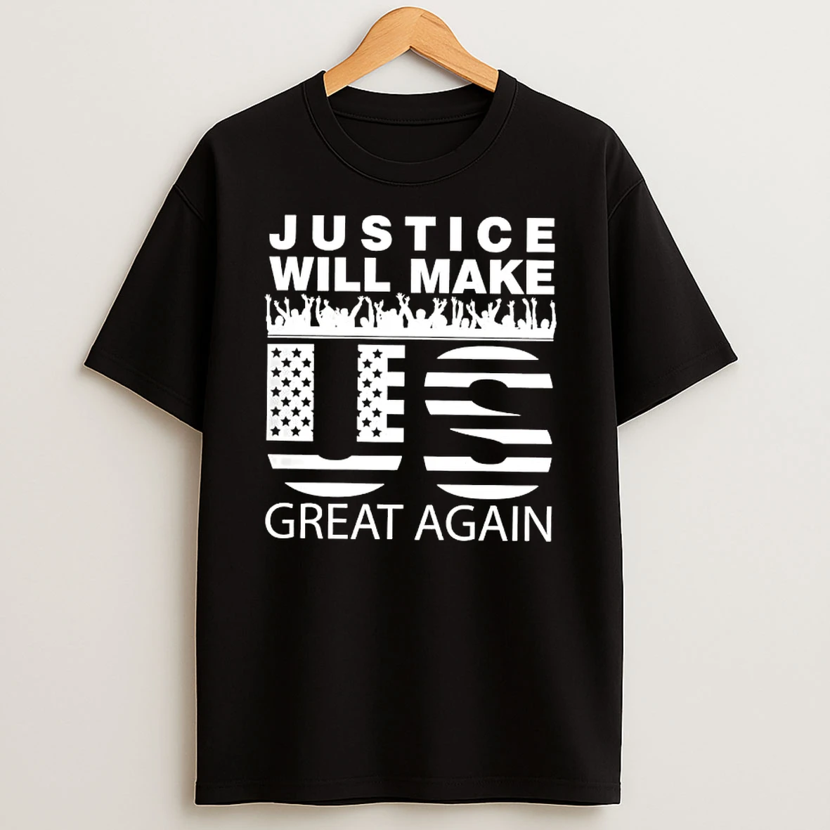 Justice Will Make Us Great Again American Flag T Shirt