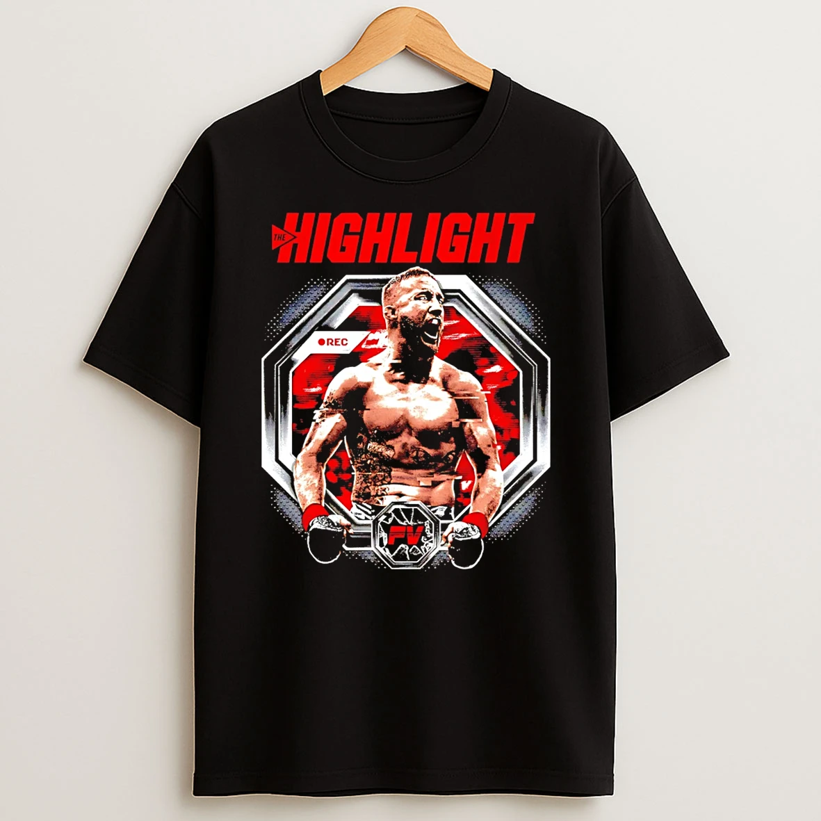 Justin Gaethje Collision Ahead Highlight Graphic T Shirt