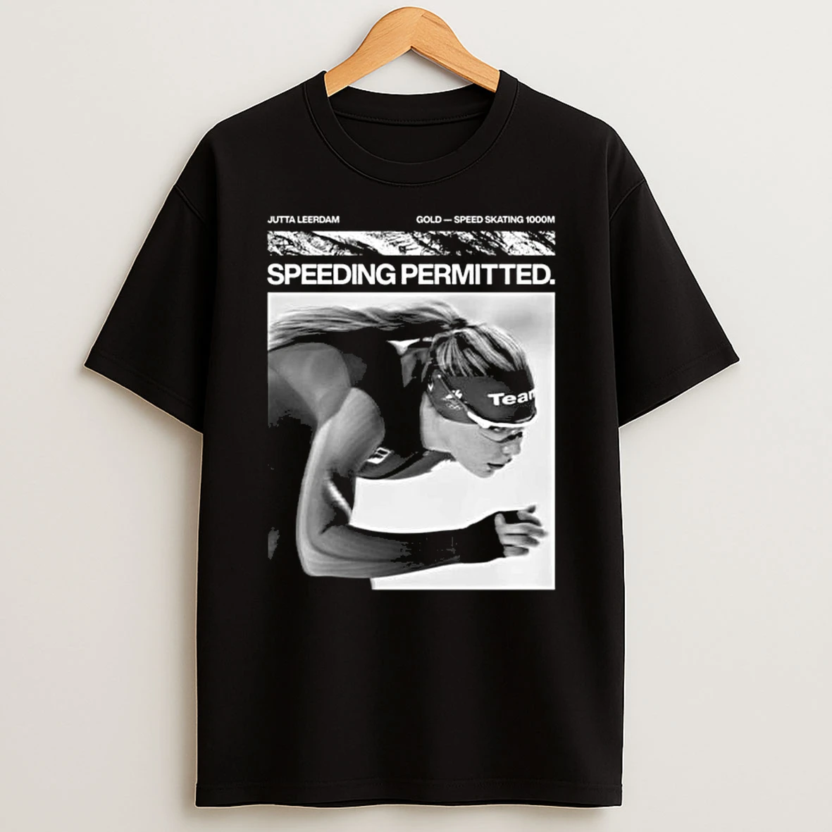 Jutta Leerdam Nike Tribute Speeding Permitted Gold Medal Speed Skating 1000m Olympic Breaks The Record T Shirt