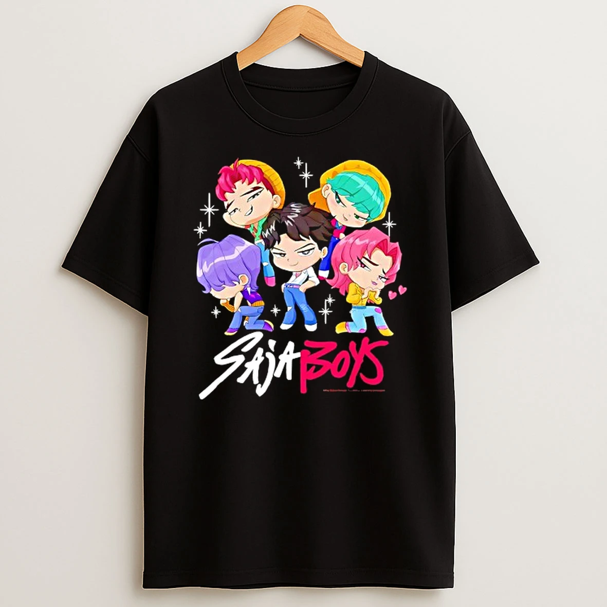 K Pop Demon Hunters Saja Boys Chibi T Shirt