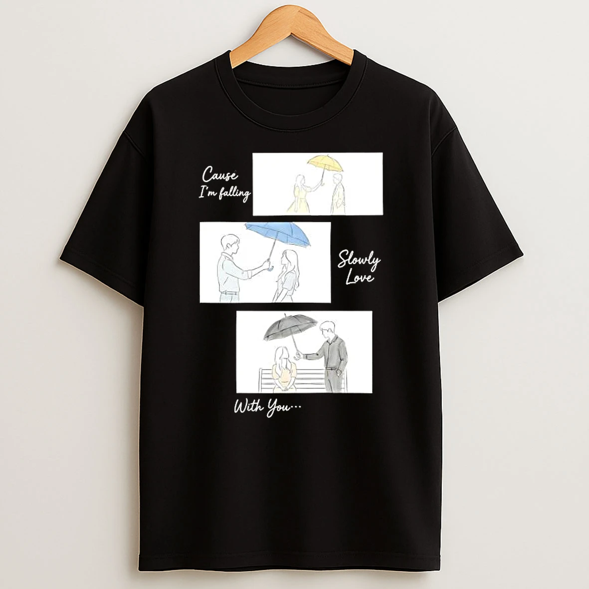 K Drama Film Frames Cause Im Falling Slowly Love With You T Shirt