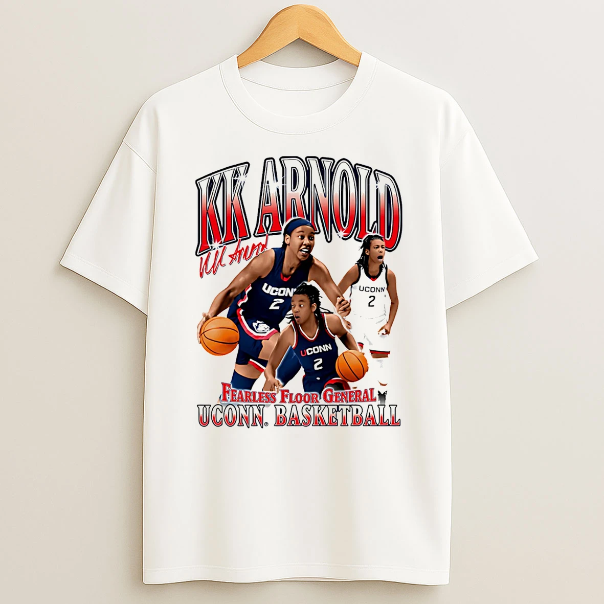 Kk Arnold Uconn Huskies Fearless Floor General Graphic T Shirt