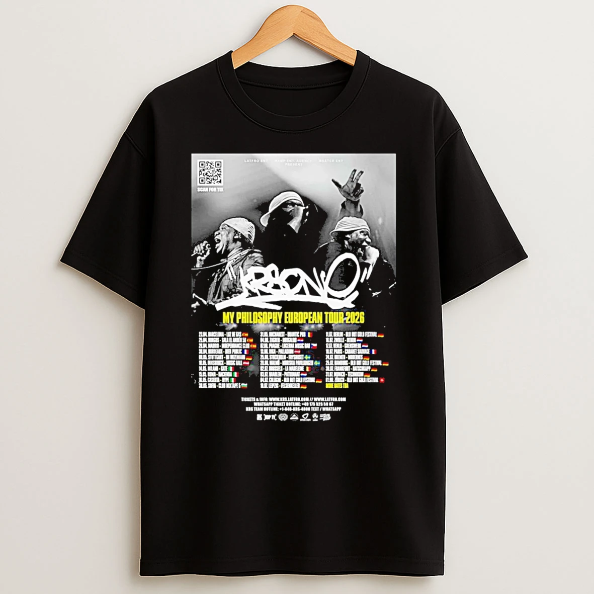 Krs One Invading Europe The My Philosophy Tour 2026 T Shirt