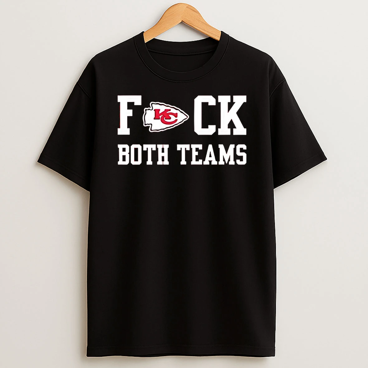 Kansas City Chiefs Football Fuck Both Teams Logo T Shirt