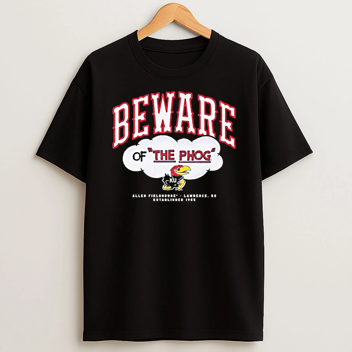 Kansas Jayhawks Beware Of The Phog Allen Fieldhouse Vintage T Shirt