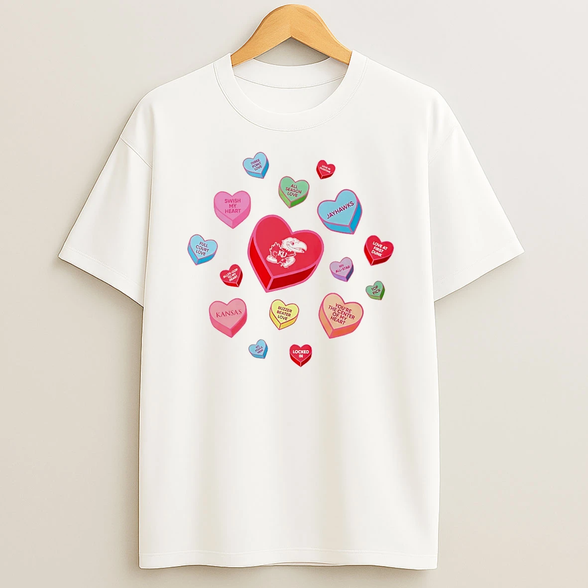 Kansas Jayhawks Sweet Talk Valentine Day T Shirt