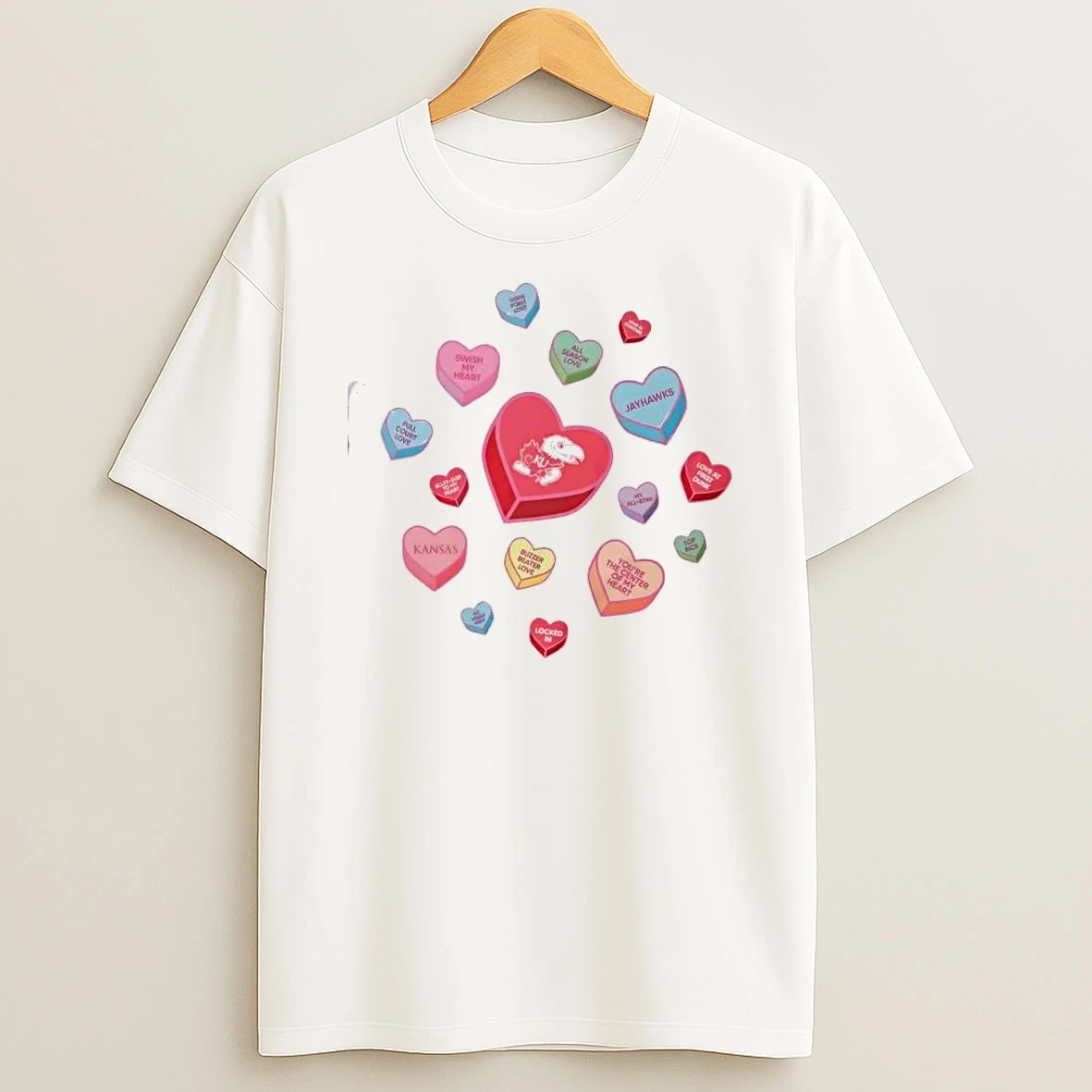 Kansas Jayhawks Sweet Talk Valentines Day T Shirt