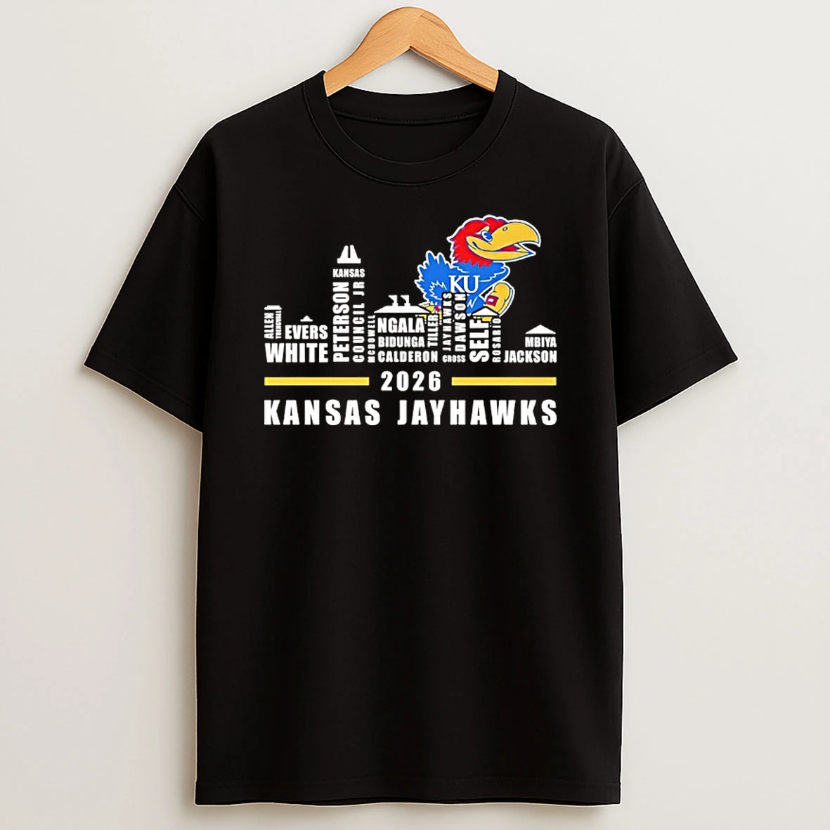 Kansas Jayhawks All Name Of Legends City Skyline 2026 T Shirt